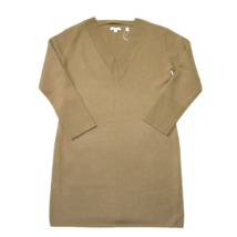 NWT Vince Wool &amp; Cashmere Blend V-neck in Sand Shell Relaxed Fit Sweater Dress L - £102.74 GBP