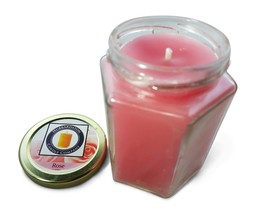 Rose Scented 100 Percent  Beeswax Jar Candle, 12 oz - £21.39 GBP