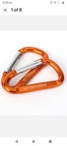 150 Lbs Ozark Trail 2 Pack Springloaded D-Shaped Carabiners, 8 Centimeters, NEW! - £9.88 GBP