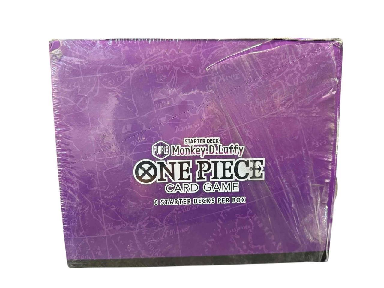 NEW 6 Starter Decks One Piece Purple Monkey D Luffy Card Game ST-18 English - $197.99