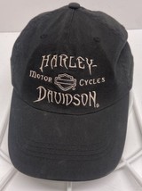 Harley Davidson Flying Skull Cap Hat Black FItted Small Medium Vintage 2006 - $25.74