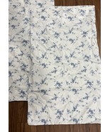 Simply Shabby Chic INDIGO BATIK Pillowcases KING floral BLUE &amp; WHITE X2 - $49.99