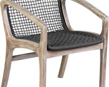 Armen Living Beckham Modern Outdoor Patio Dining Chair, Charcoal - $703.99
