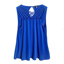 Cupio Blue Strappy Top - Sz Large - £8.90 GBP