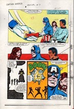 Original 1983 Captain America Annual 7 page 36 Marvel Comics color guide... - £36.41 GBP