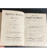Sir Walter Scott German Edition Books 2 volume Poetical Antique 1834 Rare - £15.60 GBP