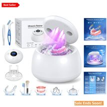 Ultrasonic Retainer &amp; Jewelry Cleaner - 6 U-V Lights for Deep Stain Removal - $65.29