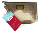 Gigi Hill New Zippered Makeup Cosmetics Bag Pony-Hair Design - £7.11 GBP