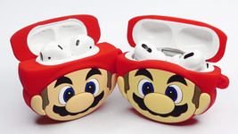 Fun Loveable &amp; Cute Good Old Mario Bro Airpod (2nd Gen/Pro) Silicone Rubber Case - £10.45 GBP+