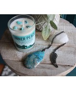 Inner Peace Candle and Crazy Lace Agate Stone Meditation Set with Angel ... - $1,120.02 MXN