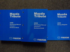 2009 Mazda Tribute Service Repair Shop Manual Set W Wiring Diagram EWD OEM - $120.23