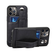 For iPhone 14 13 15 Pro Max 12  Leather Wallet Silicon back Cover Strap - £36.80 GBP