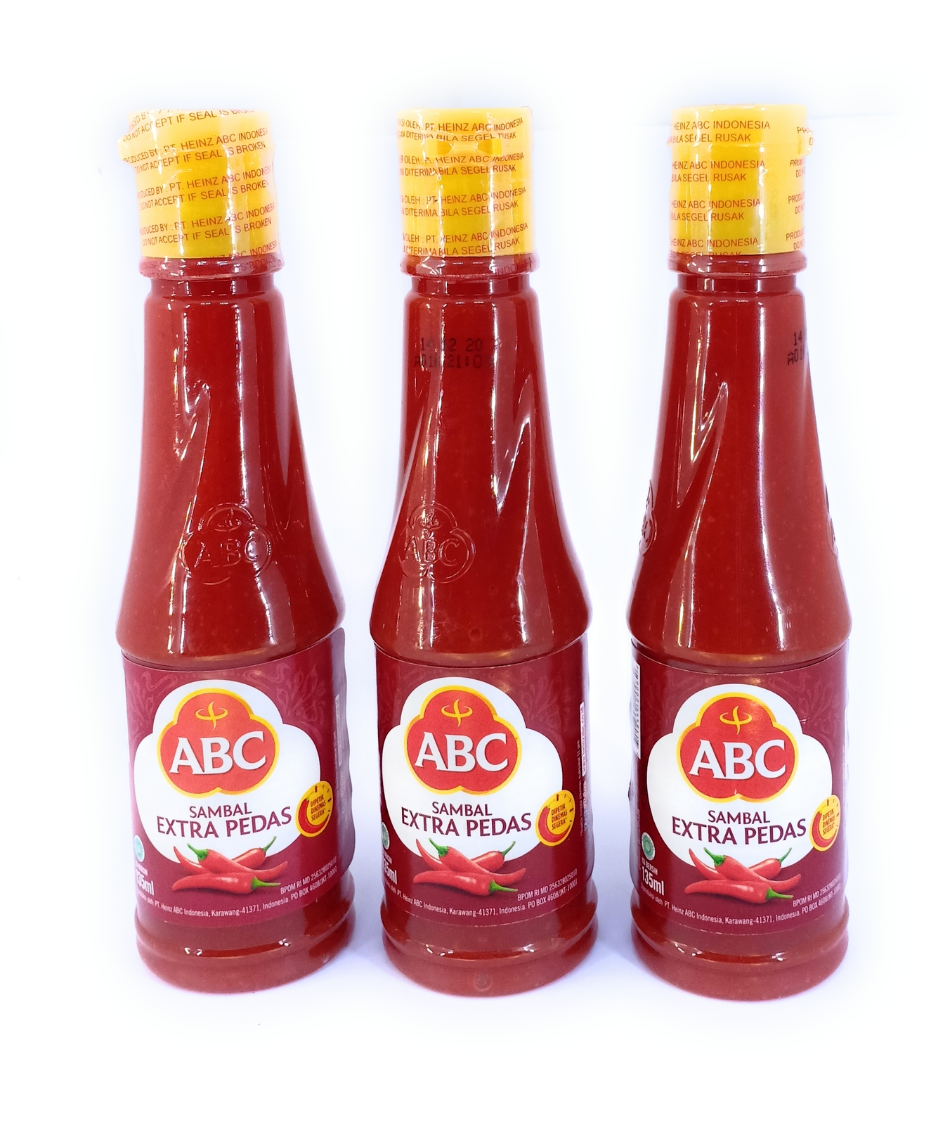 Primary image for Heinz ABC Sambal Ekstra Pedas - Extra Hot Sauce, 135 Ml (3 bottles)