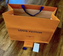 Louis Vuitton Authentic Paper Gift Shopping Bag Size Xlarge Size 23 X 17.5 X 10” - £33.27 GBP