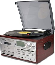Vintage Turntable Cd Cassette Player Am/Fm Radio Usb Recorder Aux-In Rca - $165.92