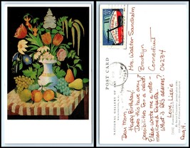 ART Postcard - &quot;Flowers And Fruit&quot;, by Unknown Artist ca 1830 L47 - €2,45 EUR