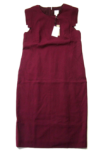 NWT J.Crew x HATCH Resume Sheath Vintage Burgundy Ponte Maternity Dress 3 L-XL - £72.40 GBP
