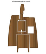 2003 Nautique Super Air Cockpit Pad Boat EVA Foam Faux Teak Deck Floor Mat - $1,092.79 CAD
