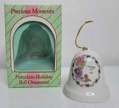 Tidings of Joy Bell  Porcelain PRECIOUS MOMENTS Christmas Holiday Ornament - £7.08 GBP