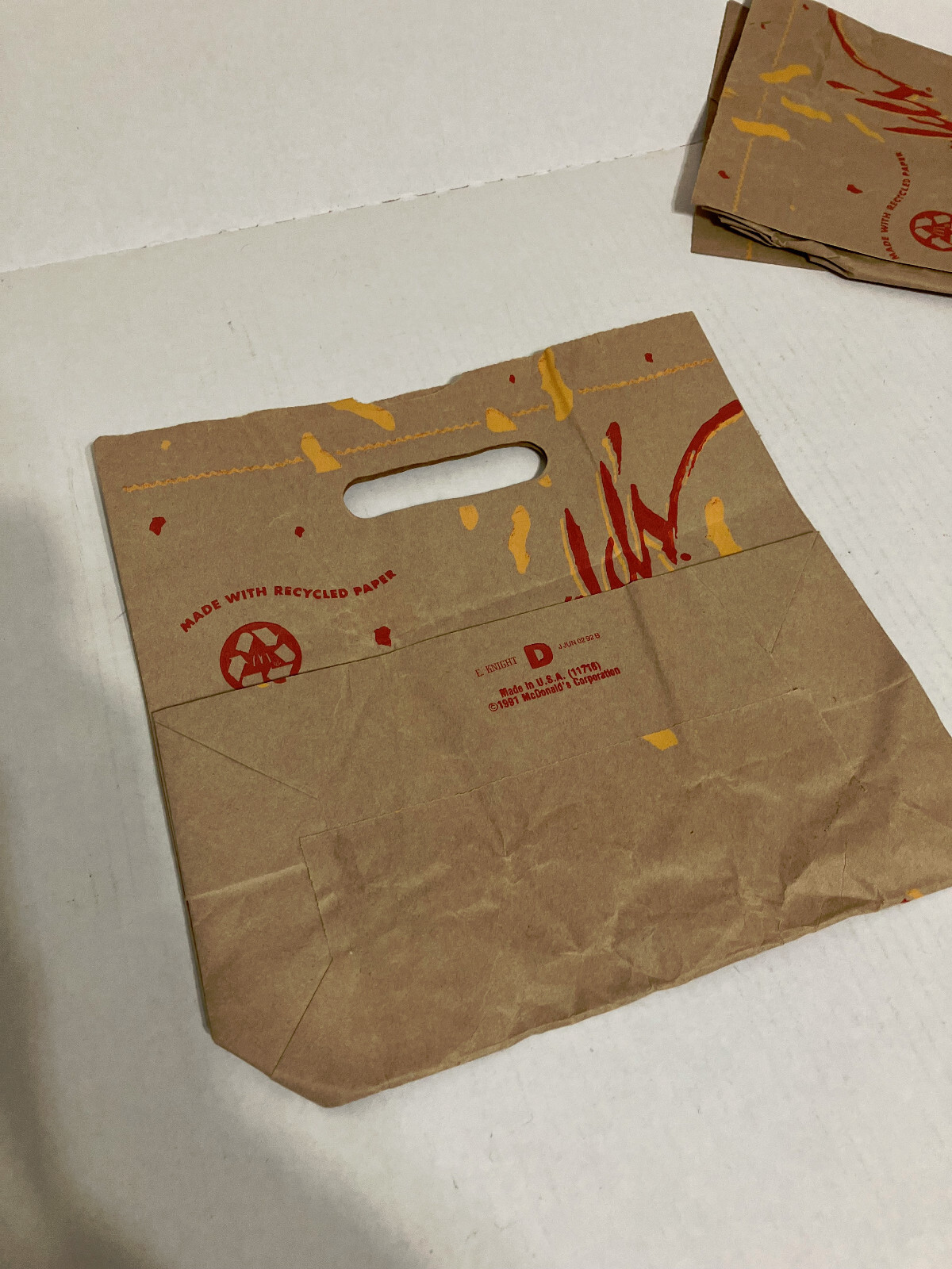 McDonald' vintage paper bag lot Batman Returns McGrilled chicken dream team bags Item image 9