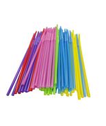 SFFSH Drinking straws 100 Pack Flexible Plastic Drinking Straws - $9.99