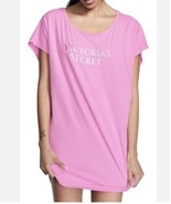 Victoria’s Secret Lightweight Cotton Dolman Sleepshirt dress M/L Pink Foil - £19.54 GBP