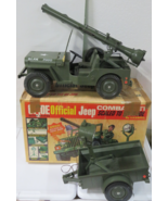 Vintage 1965 Hasbro GI JOE Official Jeep Combat Set #7000 W/Original Box... - $395.95