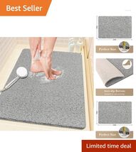 Luxurious Non-Slip PVC Loofah Shower Mat 24x16 for Safe Bathtime Comfort - $24.70