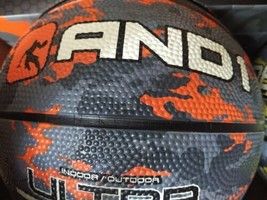 AND1 MINI Camouflage BASKETBALL MINI SIZE - 22.5&quot; Colors Black, Gray &amp; O... - £9.54 GBP