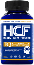 HCF Brain Supplement for Happy, Calm, Focus, Attention &amp; Concentration (90 caps) - £31.93 GBP
