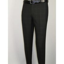 Men Suit BERLUSCONI Turkey Italian Wool 180's Single Breasted 623-01 Black Plaid image 13