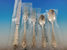 Lily by Carrs Sterling Silver Flatware Service For 10 Dinner Set 52 Pieces New - £4,379.02 GBP