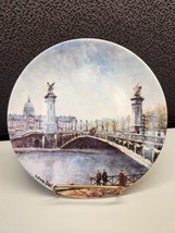 Louis Dali Plate Limoges France Prem Ed 8 1/2&quot; Le Pont Alexandre Iii #Az 634 - £5.64 GBP