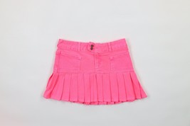 NOS Vintage Y2K Von Dutch Womens Small Spell Out Denim Jean Mini Skirt P... - £39.07 GBP