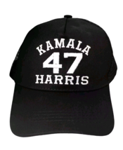 Kamala 47 Trucker Black Hat (Embroidered Dad Cap) Kamala Harris 47th Pre... - $19.79