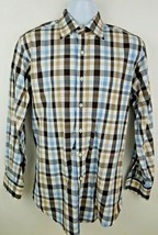 Peter Millar Long Sleeve Plaid Shirt Size M Button Up Mens - £15.37 GBP