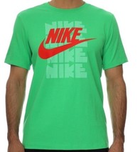  Nike Tee Swoosh Sportswear Athletic Casual Green T-Shirt Men DD3381 362... - $30.00