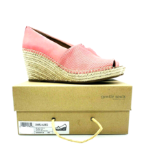 Gentle Souls Kenneth Cole Charli A-Line 2 Espadrille Wedges- Bright Pink, 9M - £51.08 GBP