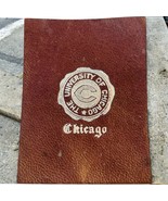 University Of Chicago College Emblem Antique Tobacco Leather Patch Card ... - $29.30 CAD