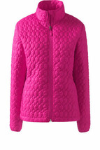 Lands End Women&#39;s Primaloft Packable Jacket Soft Magenta New - £47.54 GBP