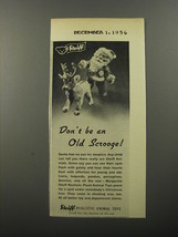 1956 Steiff Animal Toys Ad - Don&#39;t be an Old Scrooge - £14.74 GBP