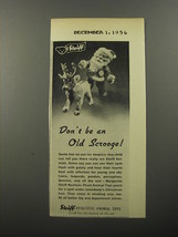 1956 Steiff Animal Toys Ad - Don&#39;t be an Old Scrooge - $18.49