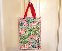 Lilly Pulitzer Reusable Tote Gift Shopping Bag Miami Tropical Pink 12x8x... - £11.02 GBP