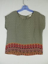 Vintage A’GACI Top Shirt Blouse Patterned Boho Sleeveless Small - £7.95 GBP