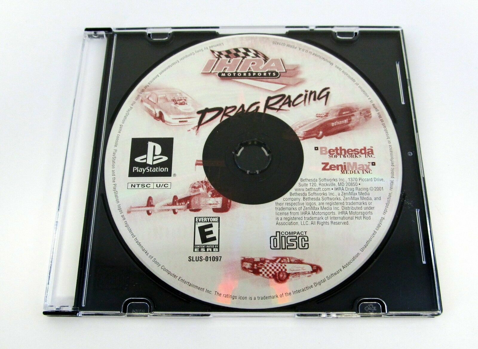 IHRA Drag Racing Authentic Sony PlayStation 1 PS1 Game Disc + Case 2001 - $1.48
