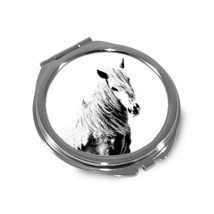 Giara horse - Pocket mirror with the image of a horse. - £7.96 GBP