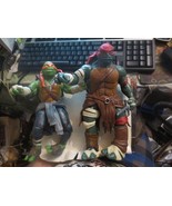 TMNT Raphael Michelangelo 11&quot; Figures 2014 Playmates Teenage Mutant Ninj... - £14.54 GBP