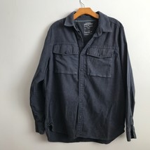REI Wallace Lake Shirt L Blue Flannel Long Sleeve Collar Button Pockets ... - £13.94 GBP