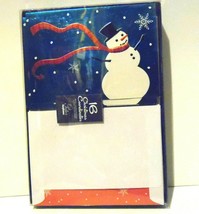 Christmas Cards Box of 16 with Envelopes SnowMan Snowflakes NIB - £5.69 GBP