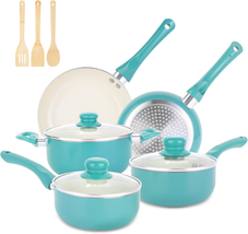 11Pcs Nonstick Pots and Pans Set, Kitchen Cookware Sets Induction Cookware - £59.54 GBP